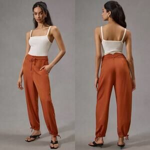 Anthropologie Tiny Heidi Tie Pants Burnt Orange Rust Women’s Size‎ XS